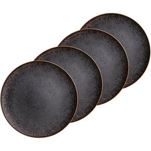 Сервиз POWERFUL, набор тарелок, фарфор Mäser, черный/коричневый