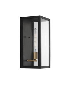 Уличный светодиодный фонарь Berlin 1-Light Modern Industrial LED Jonathan Y, черный