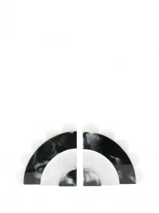 Держатели для книг mustique, 18х18х9х9 см, Jonathan Adler, черный