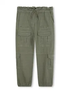 Жаккардовые брюки карго с логотипом 4G Givenchy Kids, зеленый