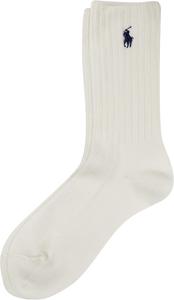 POLO RALPH LAUREN Женские повседневные однотонные носки Crew (1 пара), White
