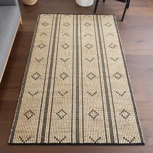 Ковер Aubriella Striped Jute Area Rug nuLOOM, 244x305 см, бежевый