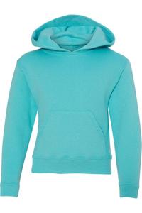 Толстовка с капюшоном JERZEES NuBlend Youth, цвет scuba blue