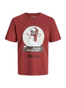 Рубашка JACK & JONES NOEL XMAS, темно-красный