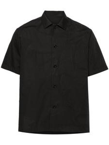 Sacai поплиновая рубашка с вышивкой, черный