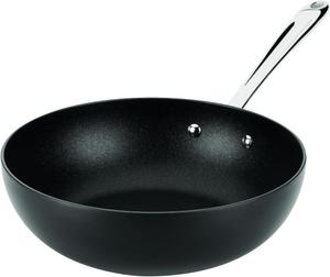 All-Clad сковорода вок Hard Anodized Expert Nonstick 25 см, с термоизолированной ручкой, для посудомоечной машины, для духовки до 260°C, для жарки с перемешиванием, для индукции, для всех плит, черная