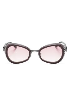 Matsuda солнцезащитные очки 10616H в геометричной оправе, фиолетовый