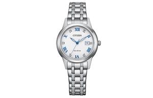 CITIZEN Часы Ecology Drive Collection Solar Movement Stainless Steel Strap Watch Women's Watch White Dial FE1240 81A, White Dial