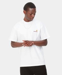 Футболка с коротким рукавом, однотонная с принтом Carhartt WIP, белый