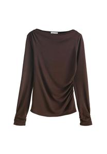 Топ Next Long sleeved top, Chocolate Brown/Brown