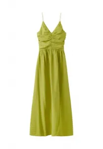 Подростковое длинное платье Mango Kids, Green