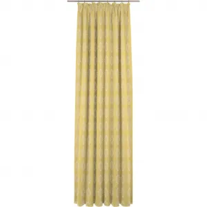 Занавес Romantic Puligny Light с кулиской, 1 шт., 100% органический хлопок Adam, светло-желтый