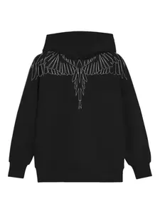 Худи с геометричным принтом County Of Milan Kids, черный