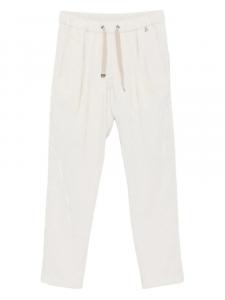 Брюки Herno Resort со складками и завязками, нейтральный