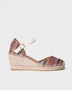 Женские эспадрильи на танкетке из ткани с пряжкой Toni Pons, мультиколор
