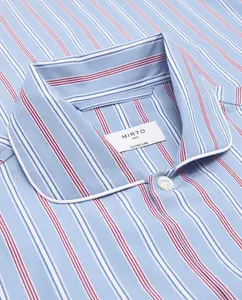 Мужская длинная пижама из хлопка Mirto, синий