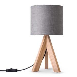 Настольная лампа Bajo Canvas Paco Home, бежевый/серый