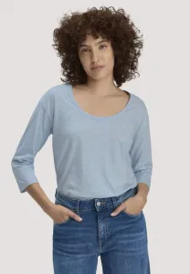 Свободная блузка с длинными рукавами Hessnatur, Perlblau