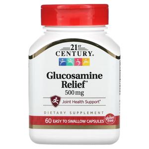 Добавка 21st Century Glucosamine Relief 500 мг, 60 капсул