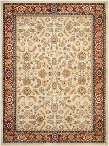 Ковер SAFAVIEH, 77 x 122 см, Austin Collection, Creme & Red, традиционный восточный дизайн, не линяет и прост в уходе, идеален для помещений с высокой проходимостью: прихожая, гостиная, спальня (AUS1600-1140)