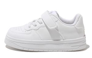 Антискользящие износостойкие низкие детские скейтерские кроссовки для детей 3-7 лет BIG WASP, белый