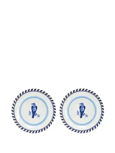 Обеденные тарелки в полоску Polspotten, синий