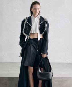 Сумка-хобо Bryna с изогнутыми краями Charles & Keith, цвет Noir