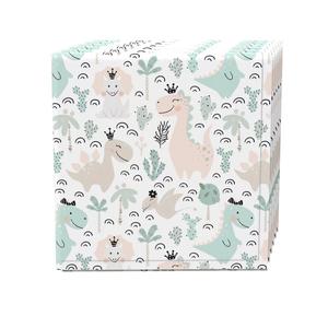 Набор салфеток из 4 шт., 100 % хлопок, 20x20 дюймов, Pastel Dinos