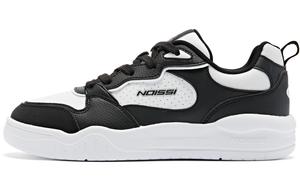 Кеды, скейтборд обувь женские низкие черный  белый Qiaodan