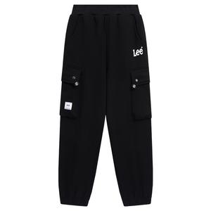 Толстые брюки-карго для начальной школы Lee, черный