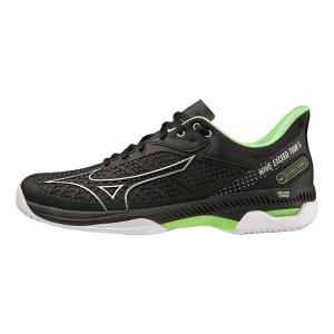 Wave Exceed Tour 5 Амортизирующие Износостойкие Низкие Теннисные Кроссовки Unisex Black Mizuno