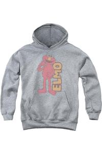 Винтажный худи с Элмо из «Улицы Сезам» для детей Gildan, Athletic Heather