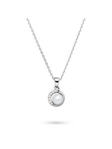 s.Oliver Серебряное колье с серебряной декоративной жемчужиной