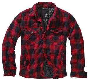Переходная куртка Brandit Lumberjacket, черный/красный