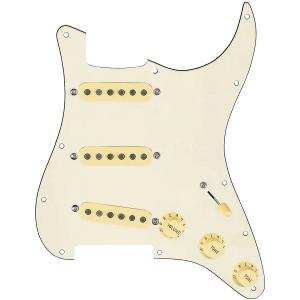 Накладка 920d Custom Generation Loaded для Strat с состаренными белыми звукоснимателями и ручками, а также пергаментом для жгута проводов S5W-BL-V