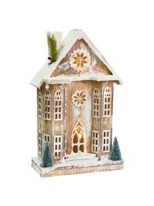 Beliani Светодиодная декоративная лампа UNARI коричнево-белого цвета - (Ш) 13 x (В) 50 x (Д) 30 см