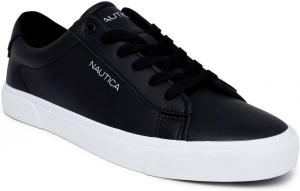 Мужская повседневная обувь Nautica, классические низкие лоферы на шнуровке, модные кроссовки - в стандартных и широких размерах, черный