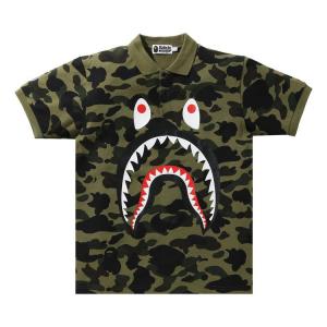 Поло BAPE 1st Camo Shark Polo, Green