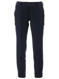 Контрастные укороченные брюки Kolor, синий