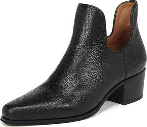 Женские винтажные ботильоны YDN с квадратным носком, на низком каблуке, с вырезами, для офиса, размеры 4-15 US, Black-2