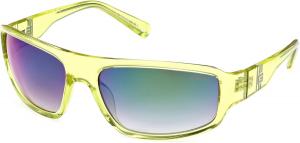 GUESS Мужские солнцезащитные очки, Shiny Yellow/Smoke