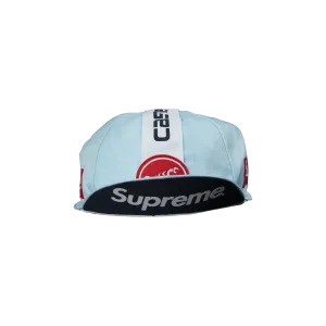 Велосипедная кепка Supreme x Castelli, светло-голубая