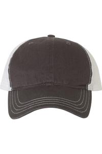 Кепка дальнобойщика Richardson Garment-Washed, цвет charcoal/ white