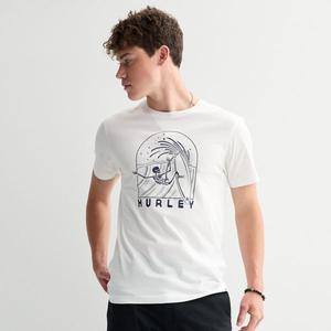 Мужская графическая футболка Hurley, белый