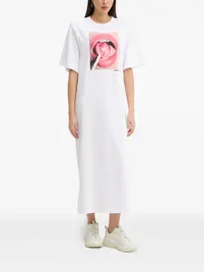 Макси-платье с принтом в виде леденцов Fiorucci, белый