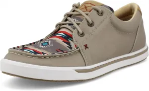 Женские повседневные туфли Twisted X Kicks с мыском-мокасином, серебряный