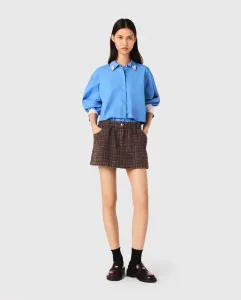 Женские шорты из твида с эластичной лентой Maje, коричневый