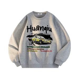 Свитшот Unisex Crew Neck Moderate Others HUANQIU, светло-серый
