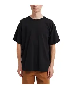 Черная плотная футболка, городской стиль Norse Projects, черный