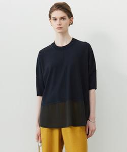 Прозрачный комбинированный трикотаж высокой плотности VIS/NY